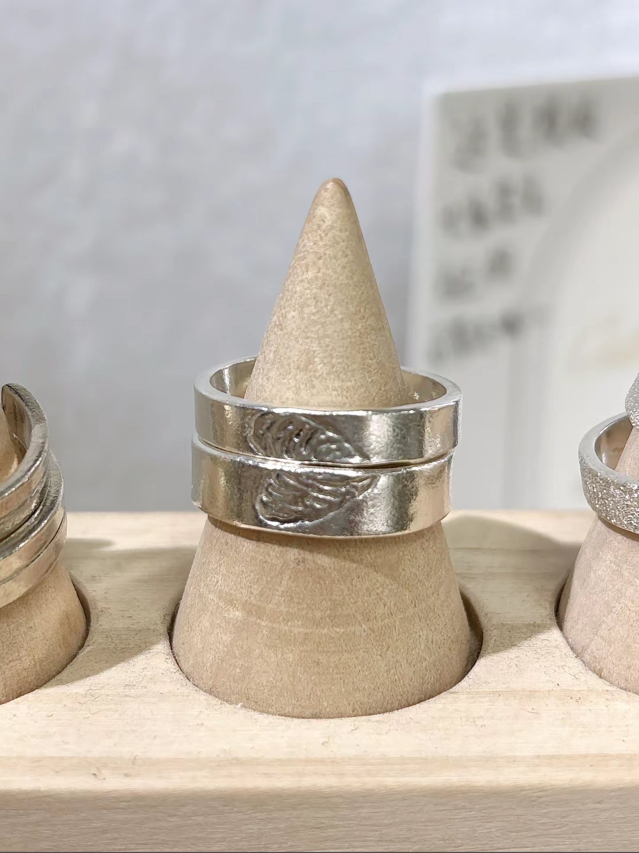 Fingerprint handmade ring reference from MYAI Studio